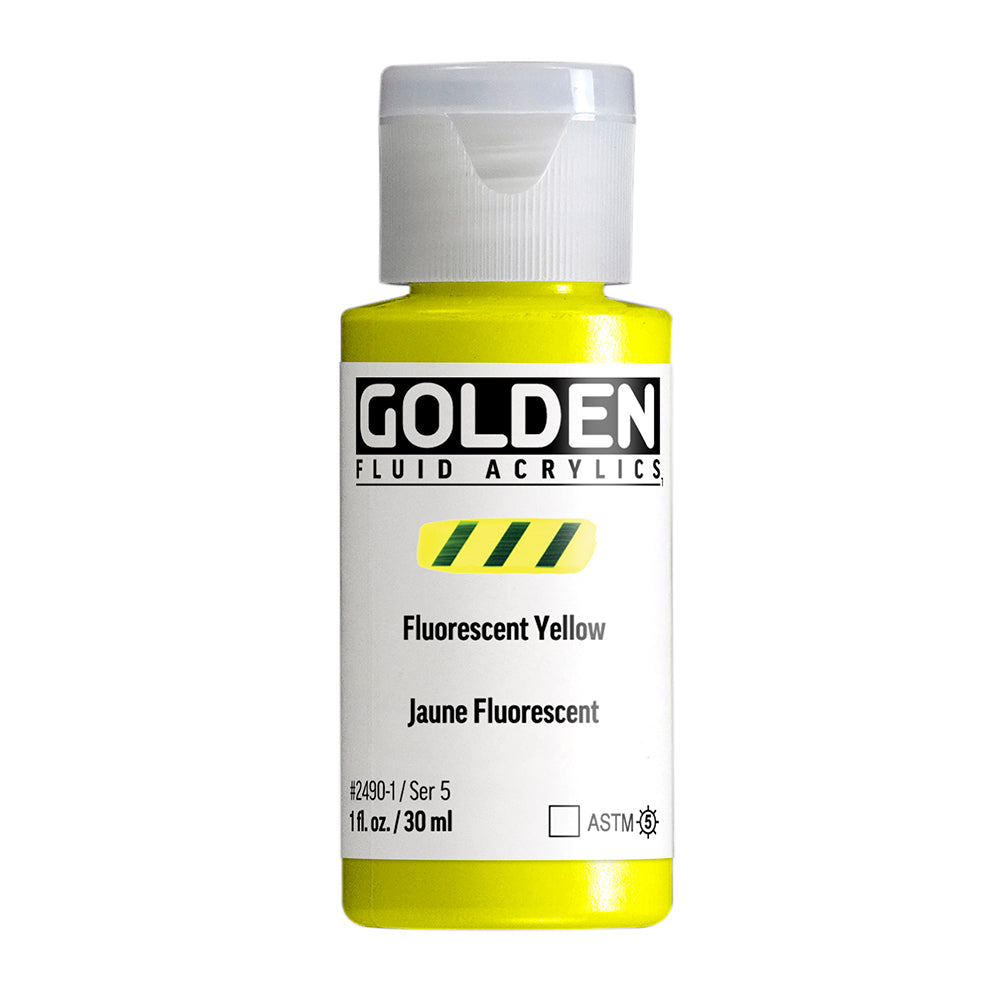 Golden Fluid 2490 Fluorescent Yellow 30ml.