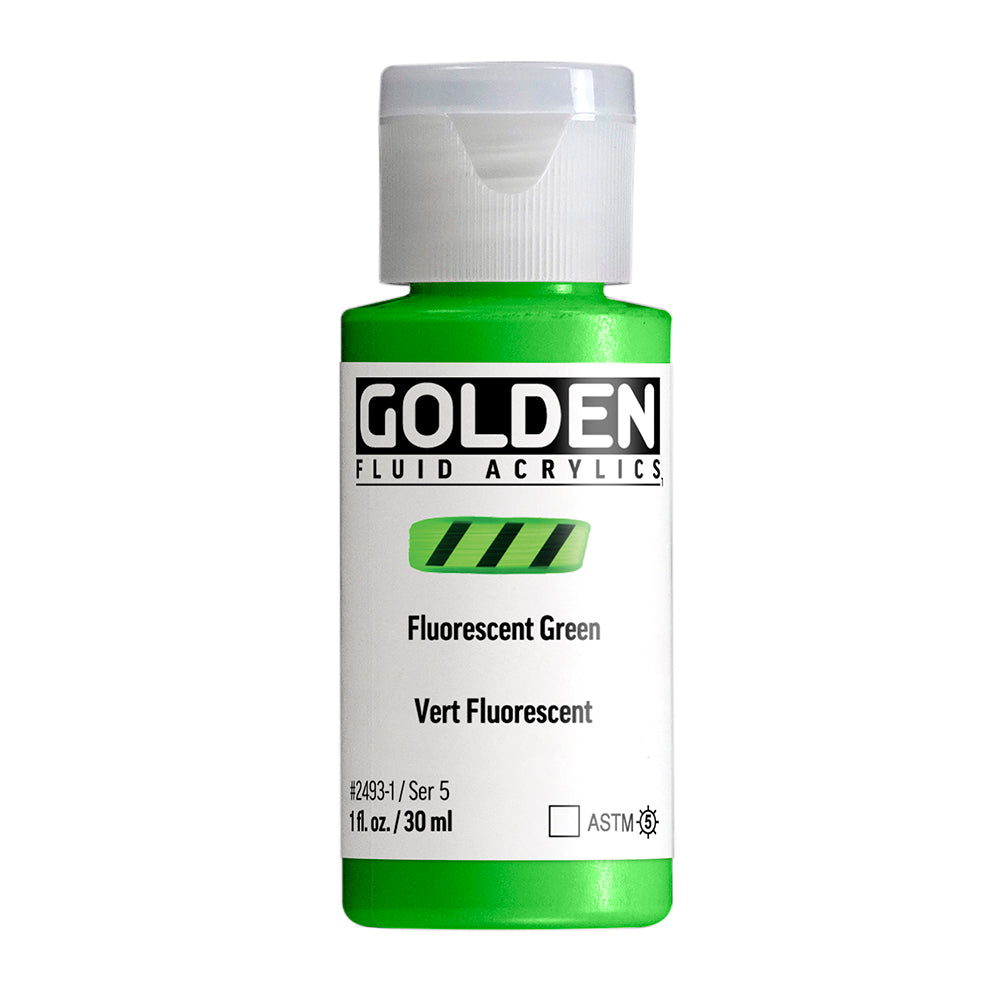 Golden Fluid 2493 Fluorescent Green 30ml.