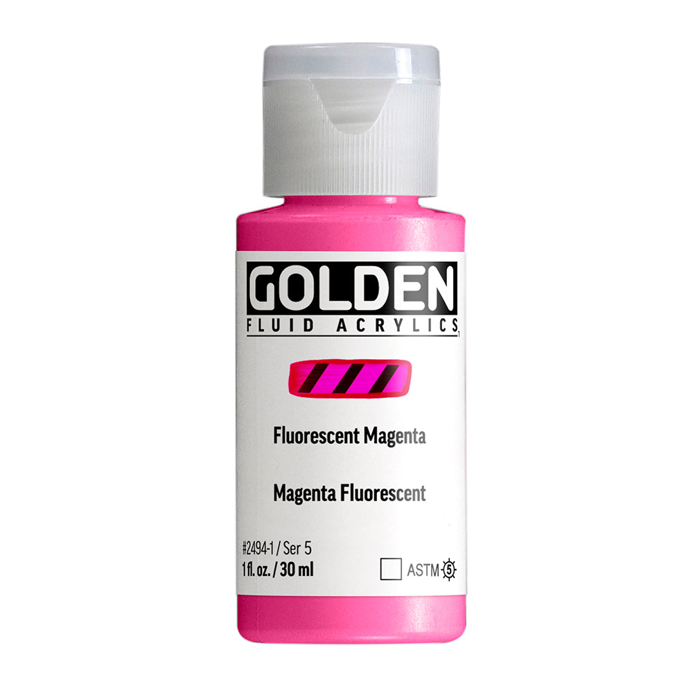 Golden Fluid 2494 Fluorescent Magenta 30ml.