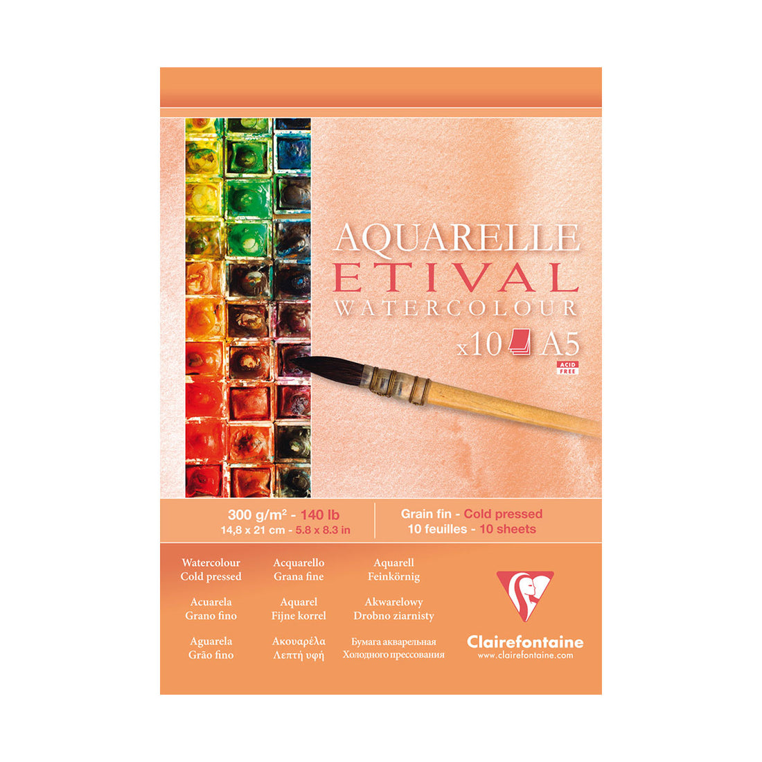 Clairefontaine Etival akvarelblok 300 gr.