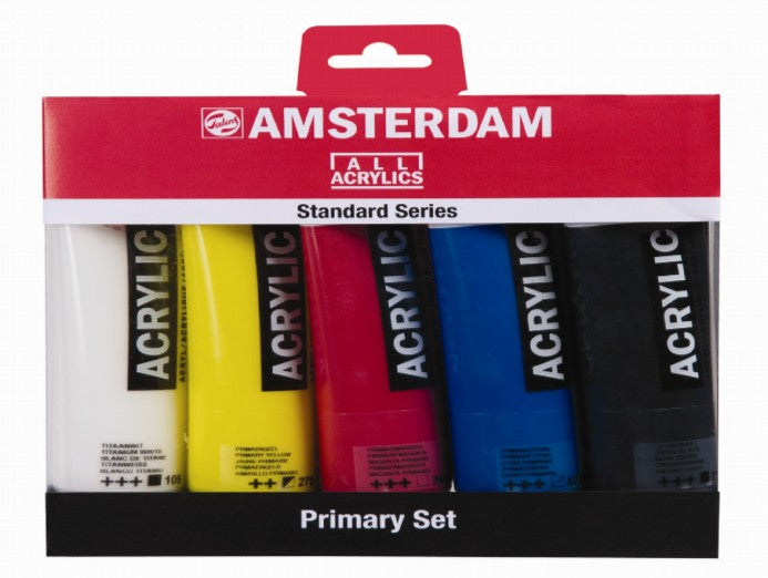 Amsterdam akryl 120ml. primærsæt