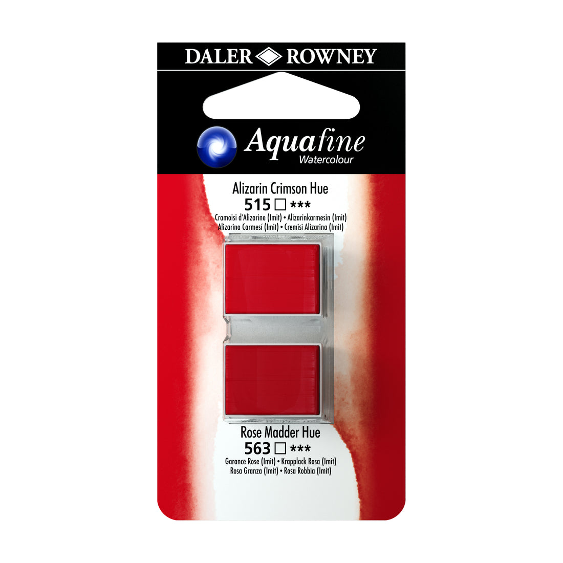 Aquafine Half Pans Alizarin Crimson Hue-Rose Madder Hue