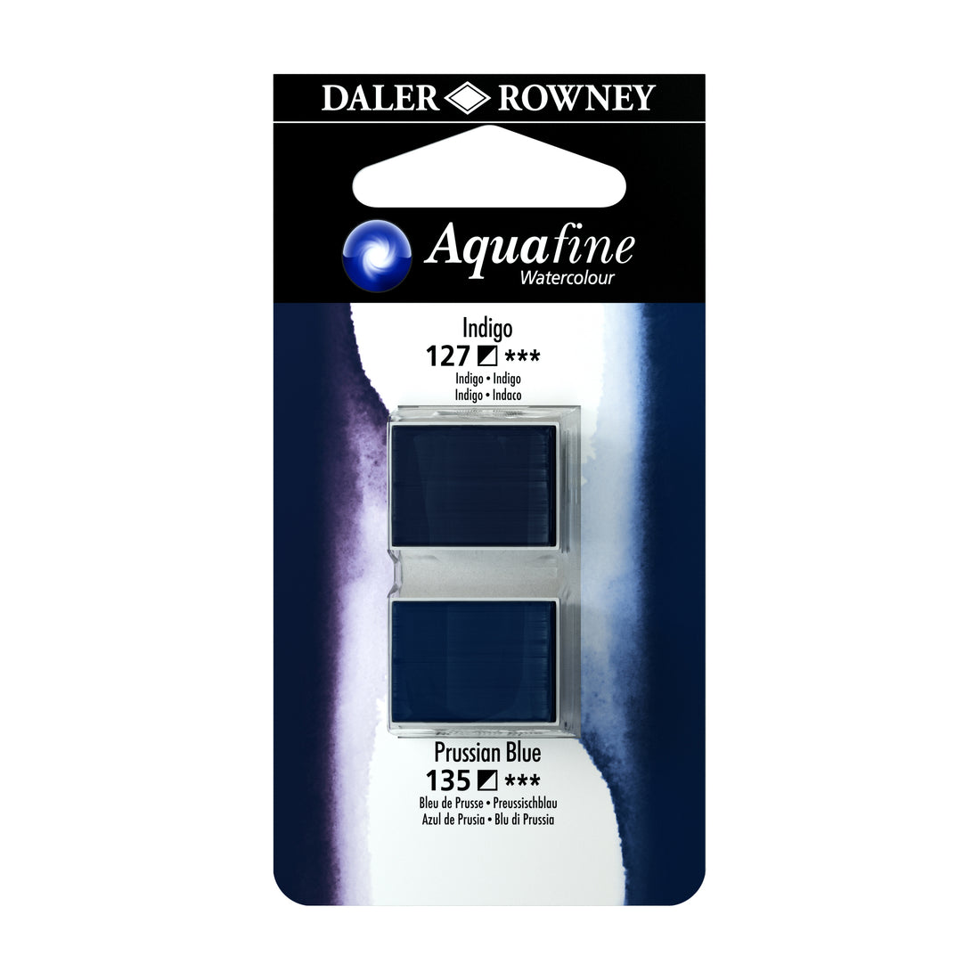 Aquafine Half Pans Indigo-Prussian Blue