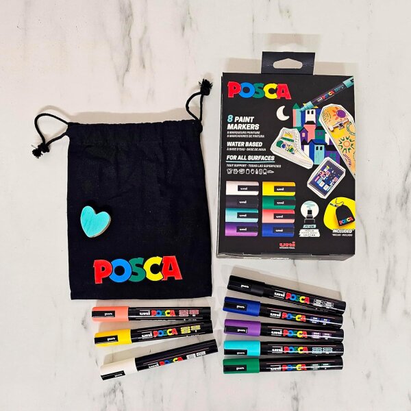 Posca 8 Paint Markers sæt