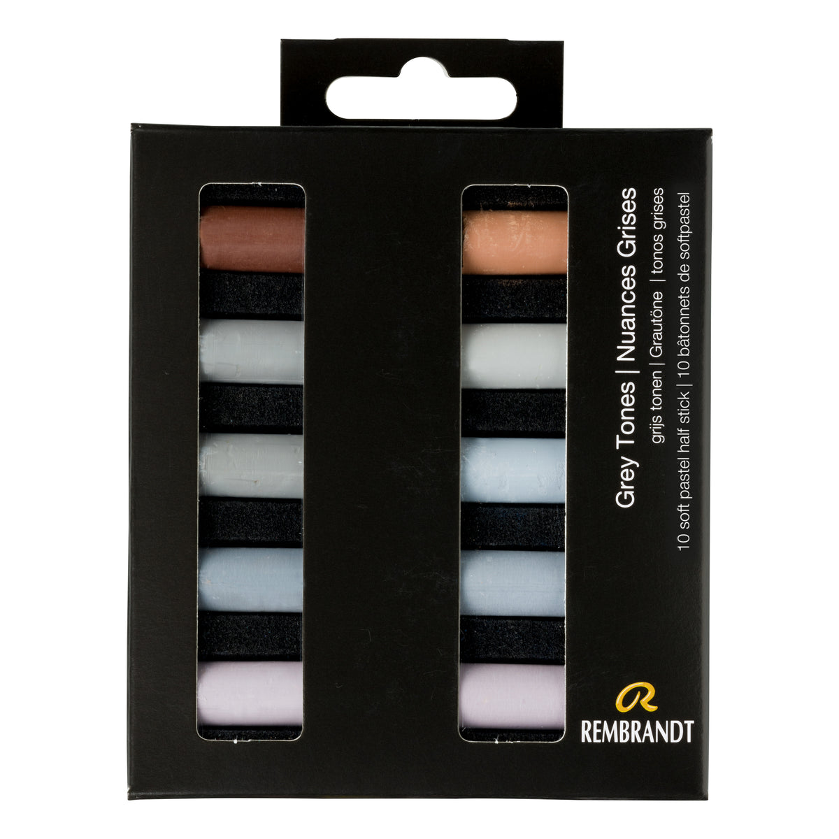 Rembrandt Soft Pastel Grey Tones half stick 10stk.