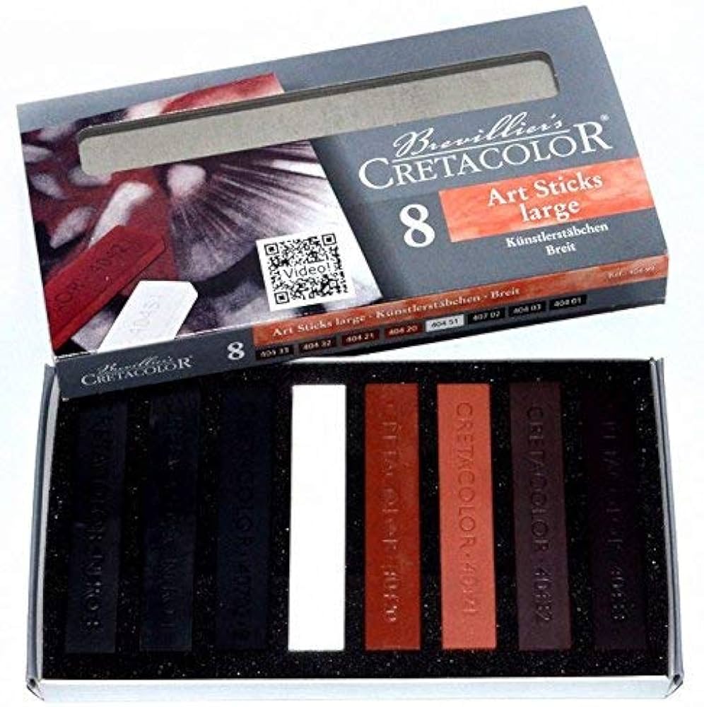 Cretacolor Art Sticks large sæt m. 8 stk.