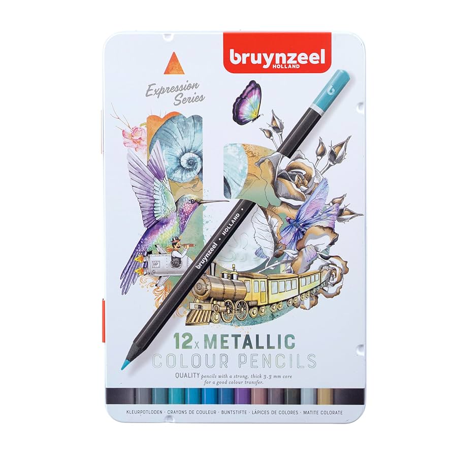 Bruynzeel Metallic Colour farveblyanter 12stk.