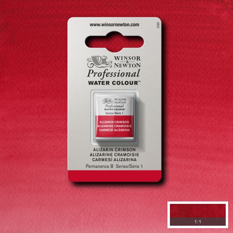 004 Alizarin Crimson, Winsor&Newton akvarel