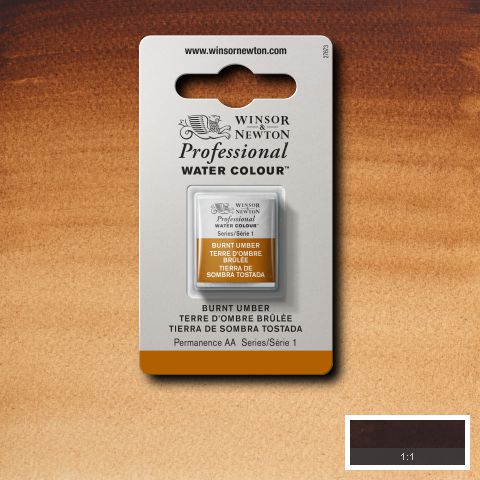 076 Brændt Umber, Winsor&Newton akvarel
