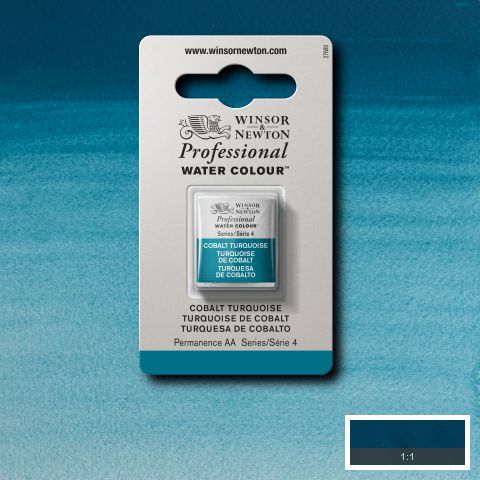 190 Kobolt Turkis, Winsor&Newton akvarel
