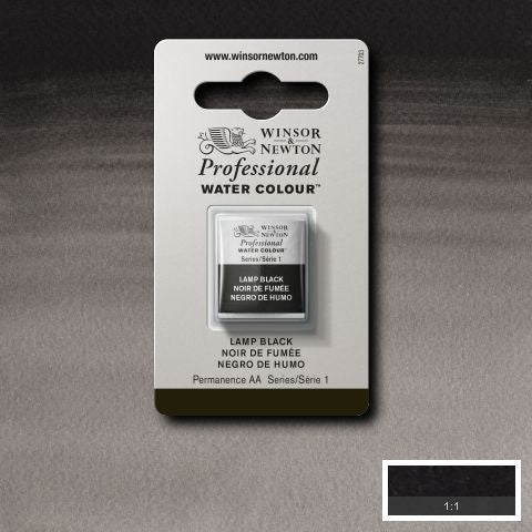 337 Lamp Sort, Winsor&Newton akvarel