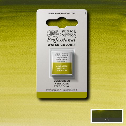 447 Oliven Grøn, Winsor&Newton akvarel