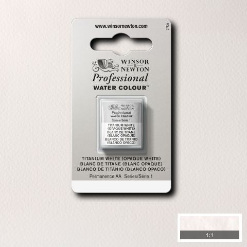 644 Titanium Hvid (Opak Hvid), Winsor&Newton akvarel
