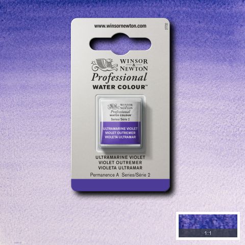 672 Ultramarine Violet, Winsor&Newton akvarel