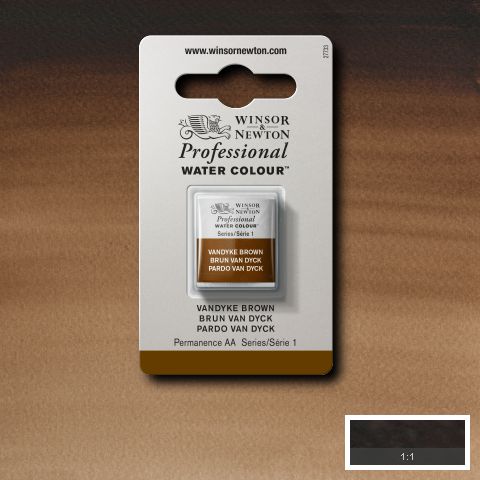 676 Vandyke Brun, Winsor&Newton akvarel