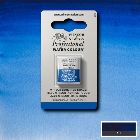 709 Winsor Blå (Red), Winsor&Newton akvarel