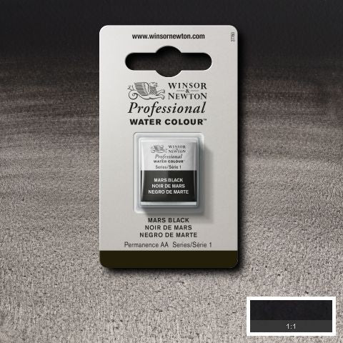 386 Mars Sort, Winsor&Newton akvarel