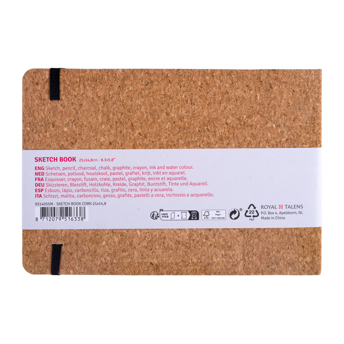 Art Creation Sketch Book kork 21 x 14,8cm