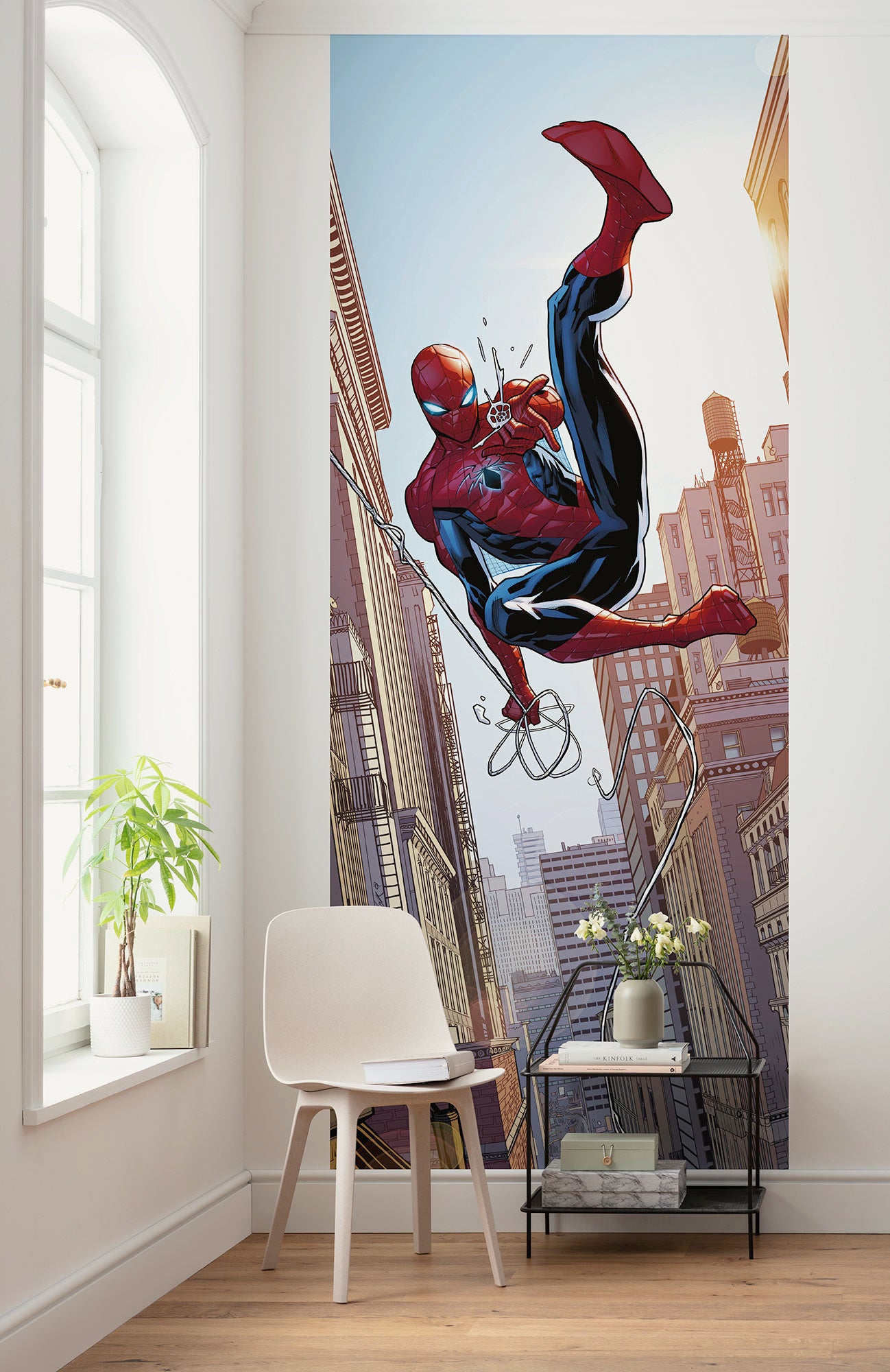 Marvel Spider-Man Swinging Fototapet 100cmx250cm.