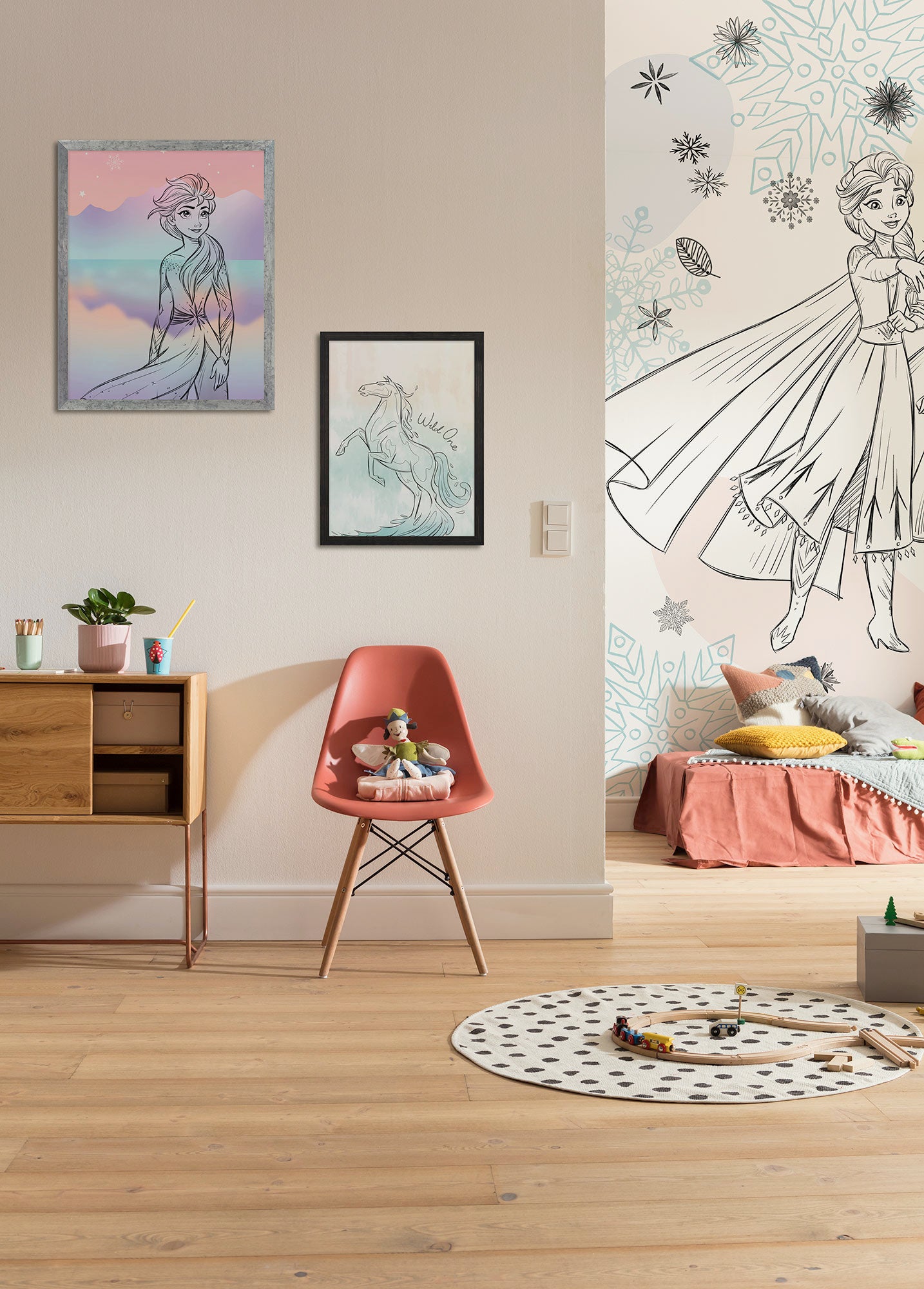 Disney Frozen Sketch Sisters Fototapet 200cmx250cm.