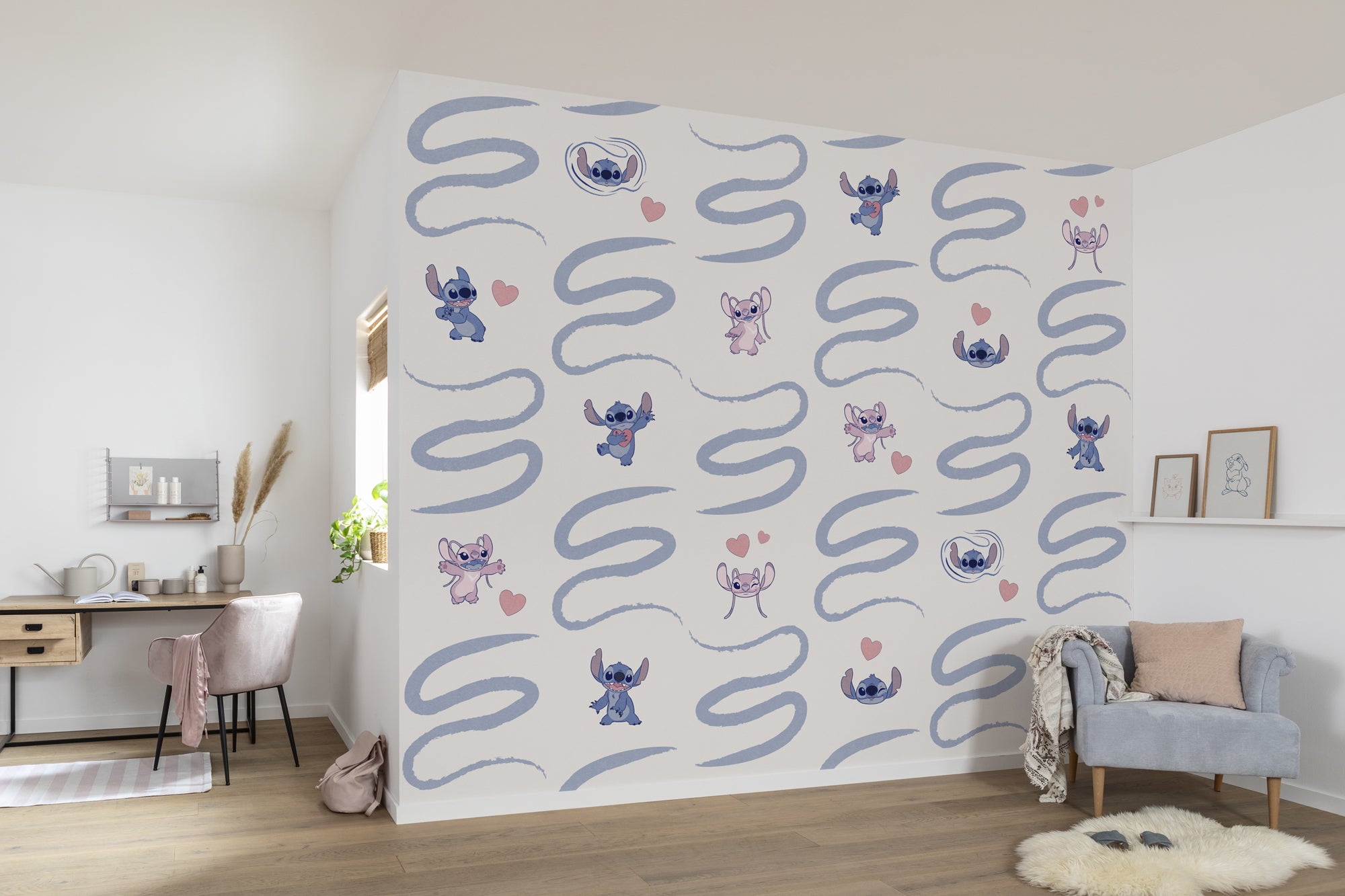 Disney Lilo and Stich Be Kind Fototapet 300cmx250cm.