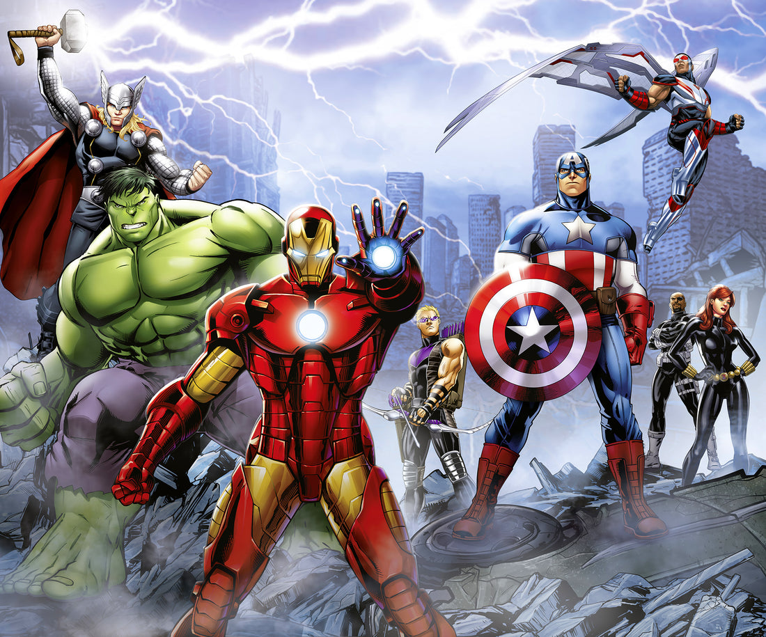 Marvel Avengers Ultimate Warriors Fototapet 300cmx250cm.