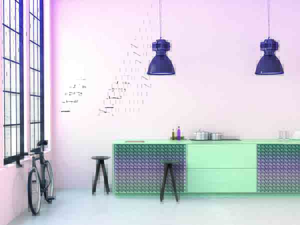 Selvklæbende Lakfolie Orly 3D mønster