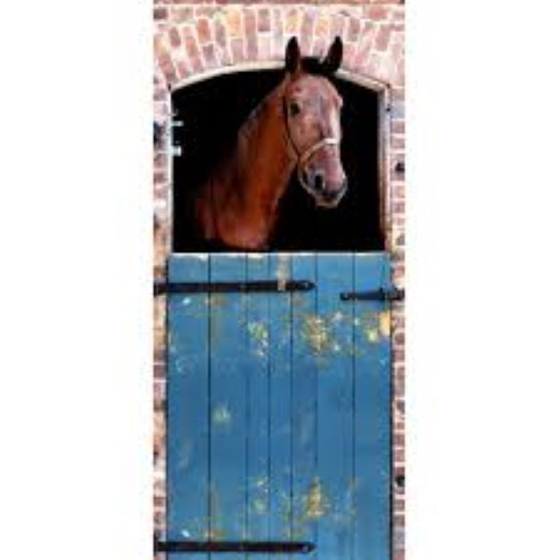 Fototapet Hest kigger ud str. 90cm. x 200cm.
