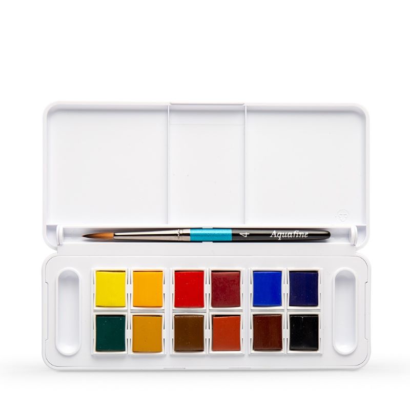 Daler Rowney Aquafine Akvarell 12 stk.