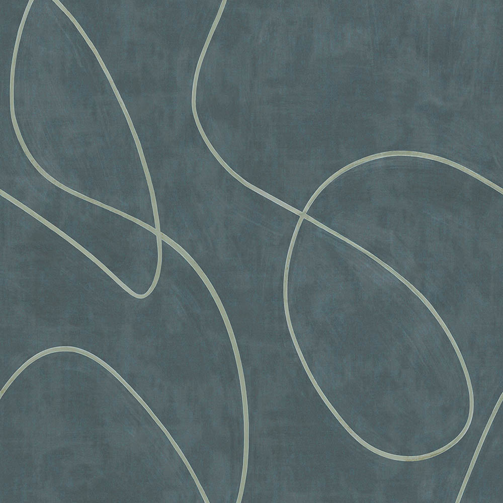Wallpanels Painted Lines Indigo 312487