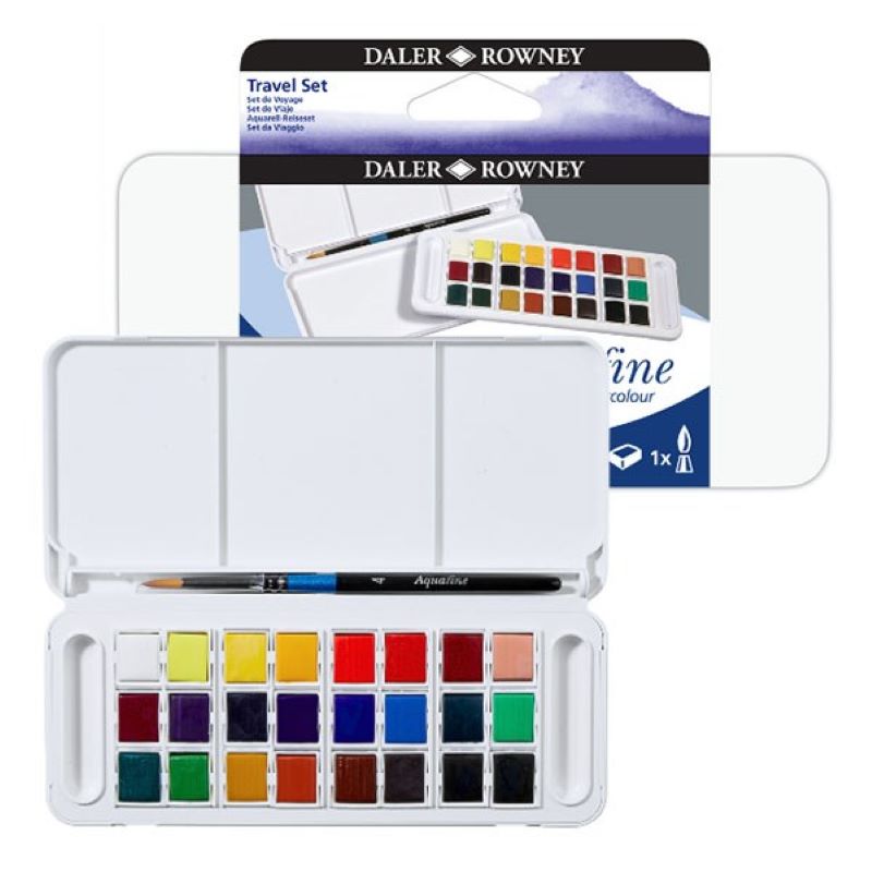 Daler Rowney Aquafine Akvarell 24 stk.