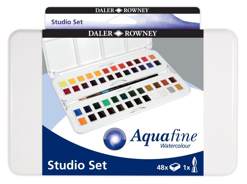 Daler Rowney Aquafine Akvarell 48 stk.