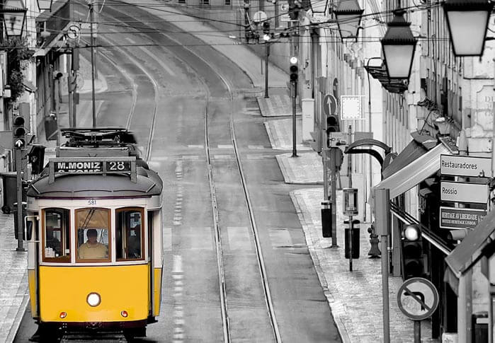 Fototapet Streets of Lisbon