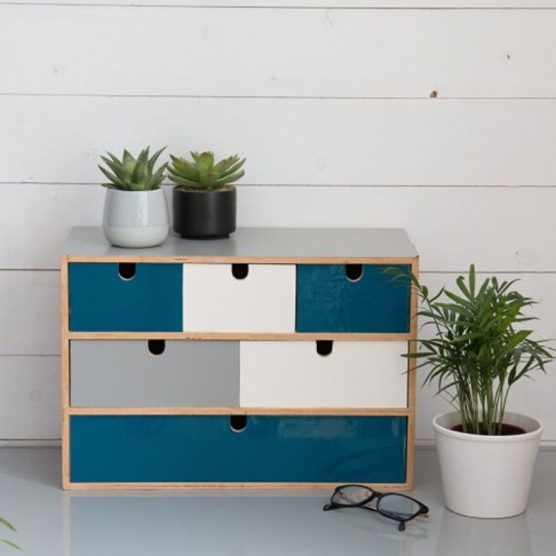 Selvklæbende folie petroleum blå