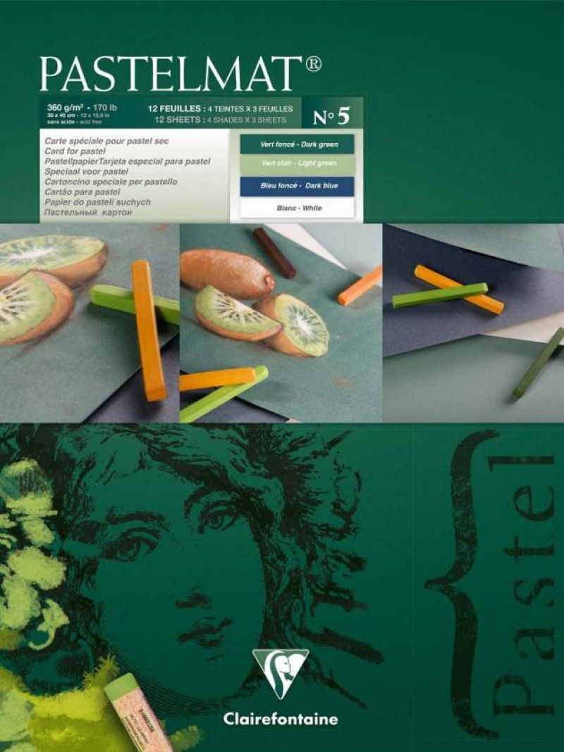 Clairefontaine Pastelmat mix. 18x24cm.