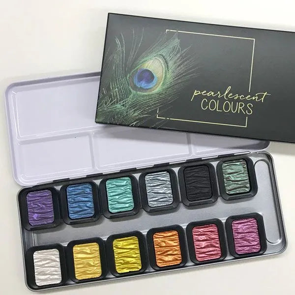 FineTec Pearlescent Watercolours 12 stk.