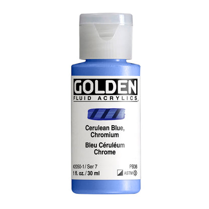 GOLDEN Fluid, 2050 Cerulean Blue Chromium, 30 ml