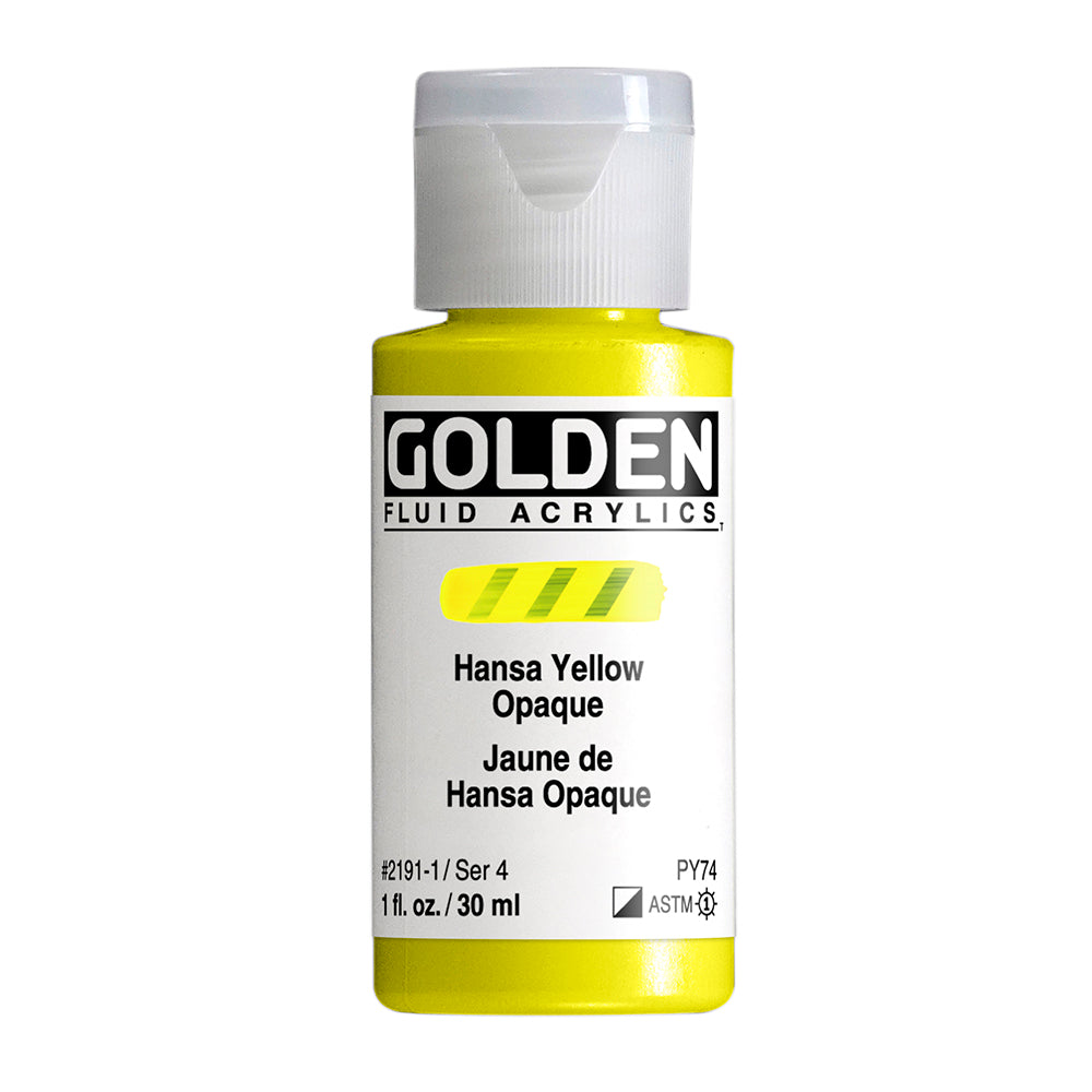 GOLDEN Fluid, 2191 Hansa Yellow Opaque, 30 ml