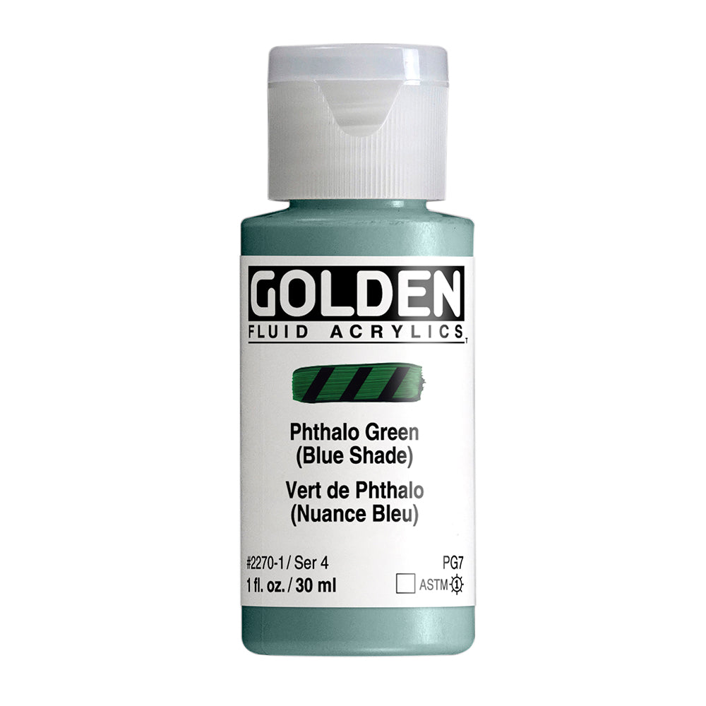 GOLDEN Fluid, 2270 Phthalo Green / B,S,, 30 ml