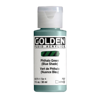 GOLDEN Fluid, 2270 Phthalo Green / B,S,, 30 ml