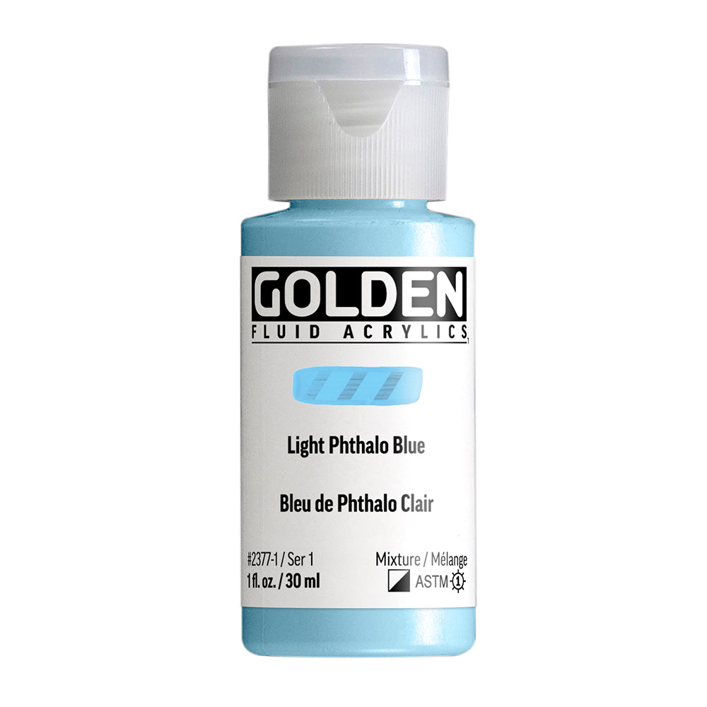 Golden Fluid 2377 Light Phthalo Blue 30ml.