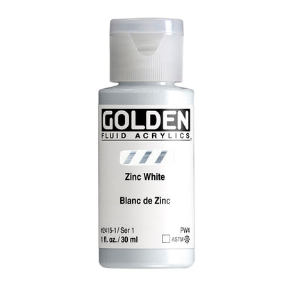 GOLDEN Fluid, 2415 Zinc White, 30ml - 118ml.