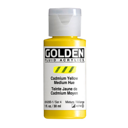 GOLDEN fluid, 2428 Cadmium Yellow Medium Hue 30 ml