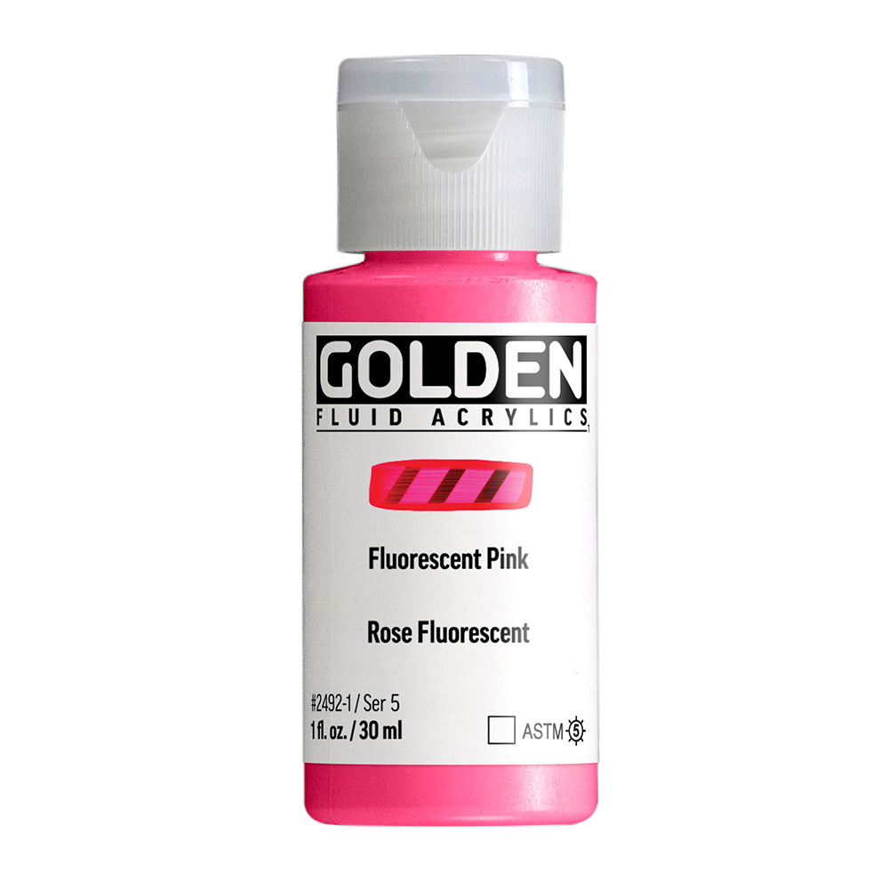 Golden Fluid 2492 Fluorescent Pink 30ml.
