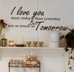 Wallstickers - I love you more today