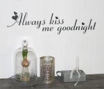 wallstickers - Always kiss me, med hjerter