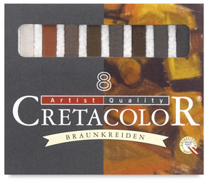 Cretacolor brown hard pastels