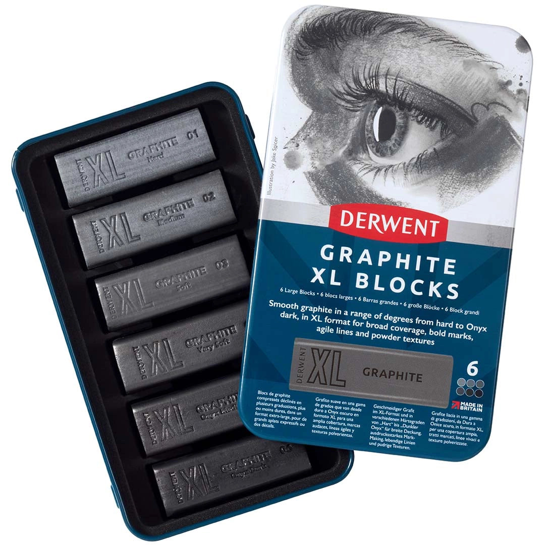 Derwent Graphite XL Blocks 6 stk.