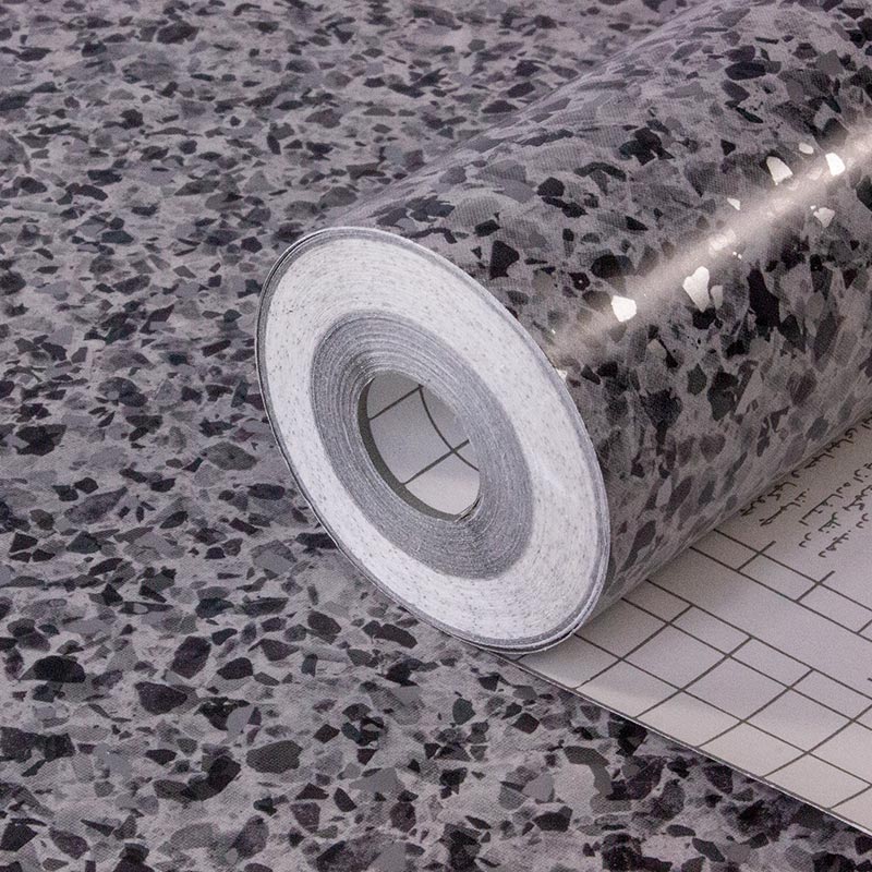 Selvklæbende folie Terrazzo silver