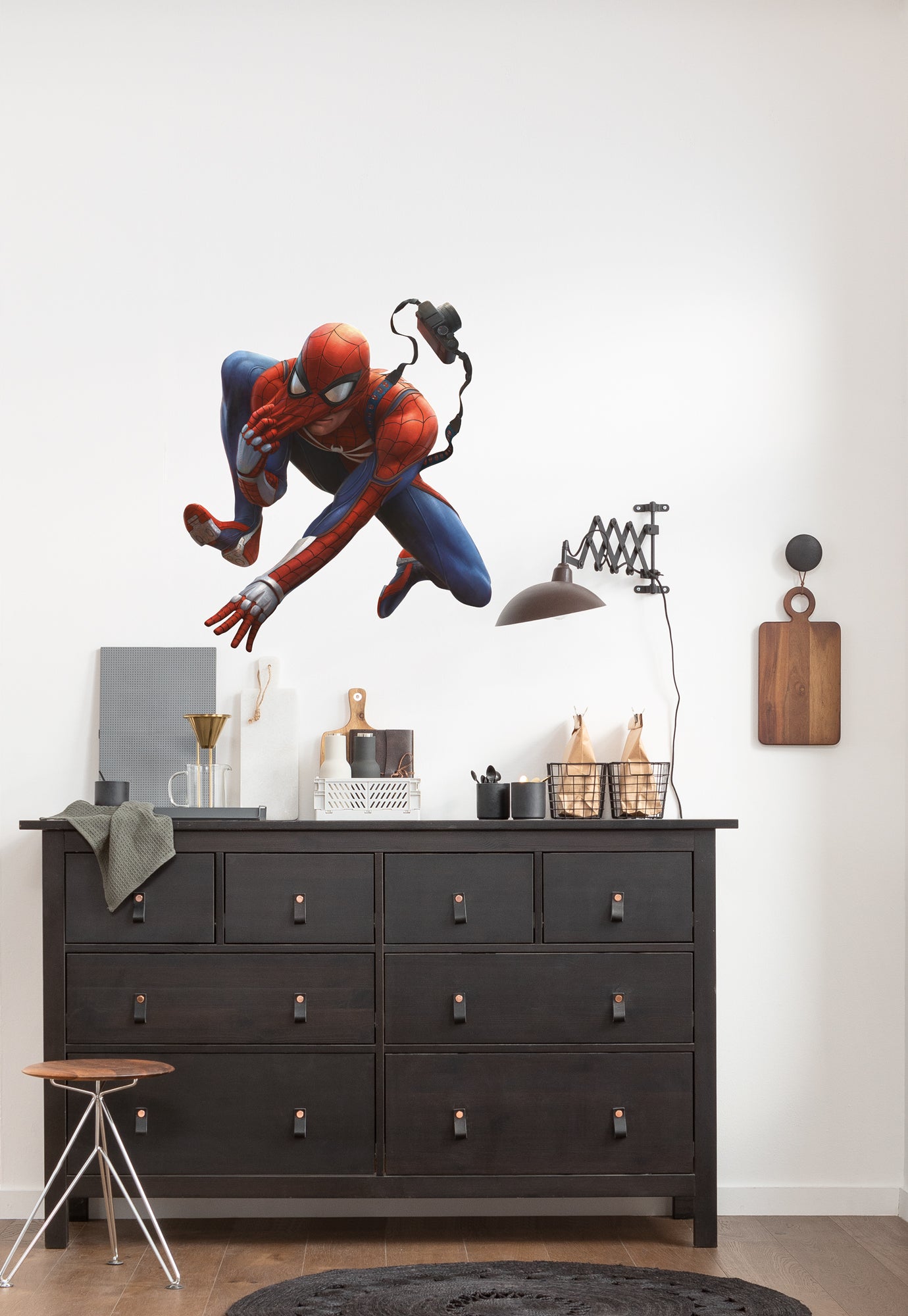 Marvel Spider-Man Camera Wallsticker 70cmx100cm.
